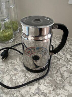 NESPRESSO Milk Frother Electric Stainless Steel Frother Jug Hot & Cold